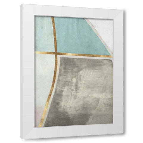 Abstract Elegance IV White Modern Wood Framed Art Print by Cartissi