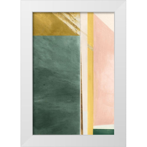 Abstract Elegance V White Modern Wood Framed Art Print by Cartissi