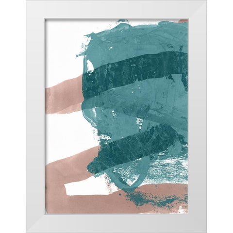 Bounce I  White Modern Wood Framed Art Print by Cartissi