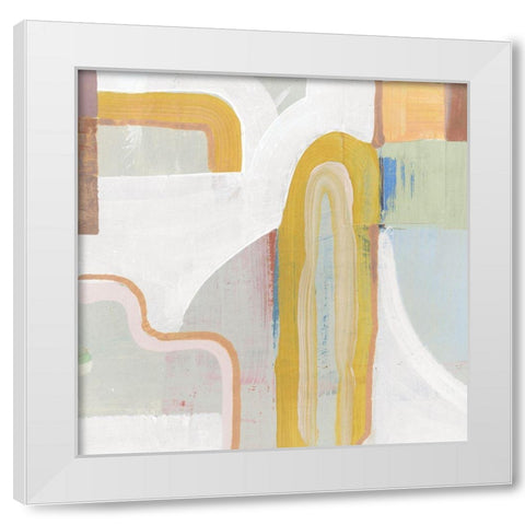 Together Again II  White Modern Wood Framed Art Print by Cartissi