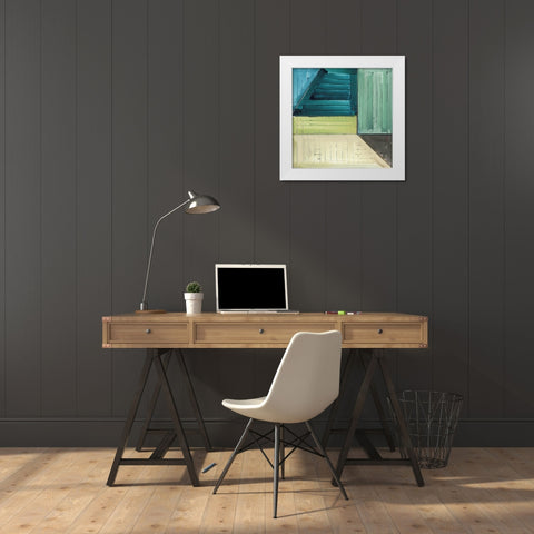 In the Suburbs II White Modern Wood Framed Art Print by Cartissi