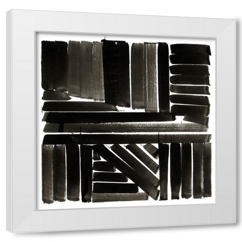 Shape of Song II  White Modern Wood Framed Art Print by Cartissi