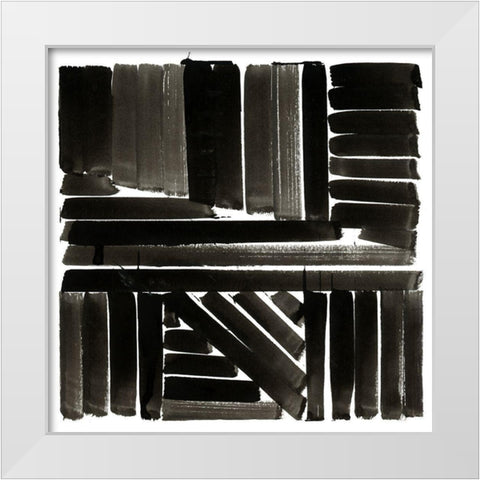 Shape of Song II  White Modern Wood Framed Art Print by Cartissi