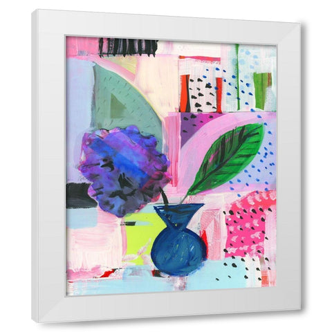 Vivid Moment I White Modern Wood Framed Art Print by Cartissi