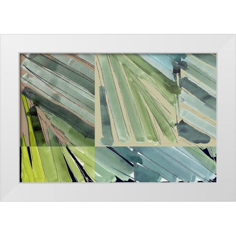 Botanical Green IV White Modern Wood Framed Art Print by Cartissi