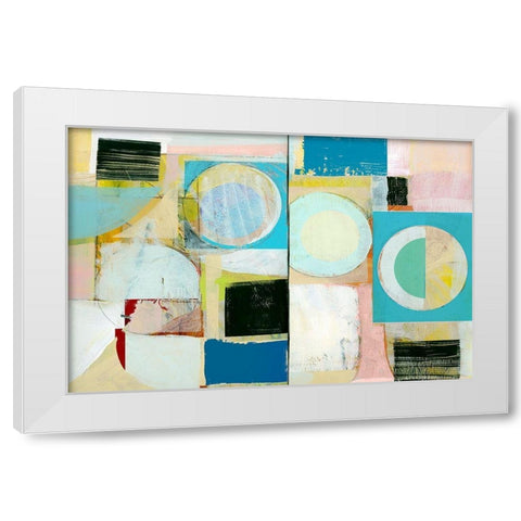 City Grid I  White Modern Wood Framed Art Print by Cartissi