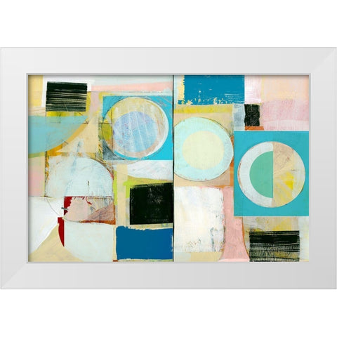 City Grid I  White Modern Wood Framed Art Print by Cartissi