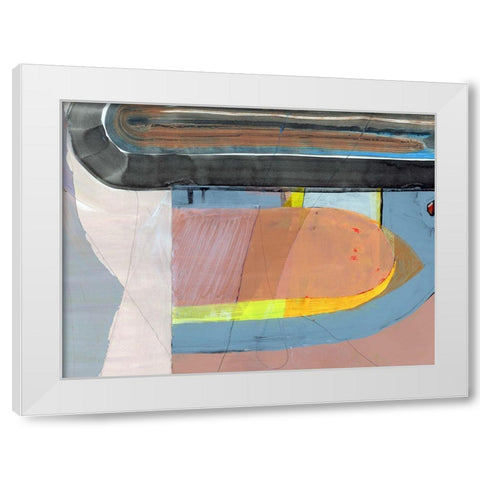 Turn Around  White Modern Wood Framed Art Print by Cartissi