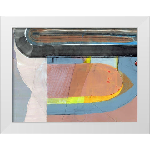 Turn Around  White Modern Wood Framed Art Print by Cartissi