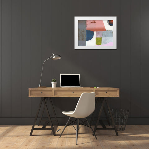 Get Together  White Modern Wood Framed Art Print by Cartissi