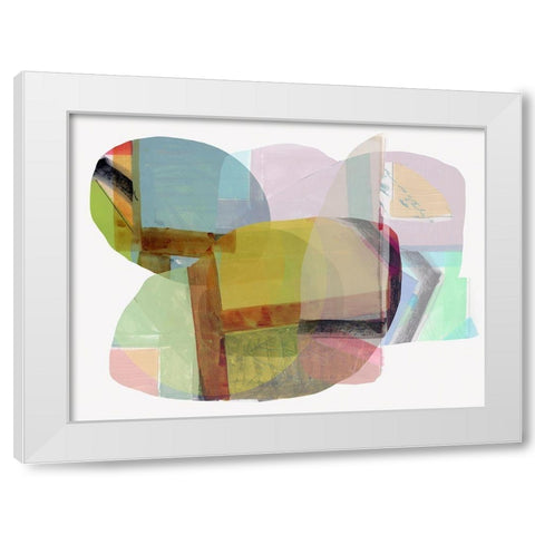 Rainbow Overlay I  White Modern Wood Framed Art Print by Cartissi