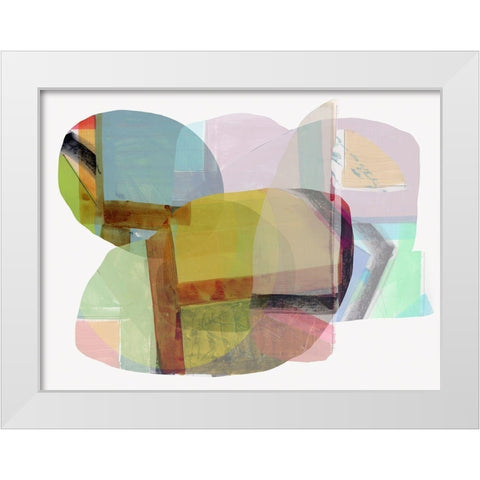 Rainbow Overlay I  White Modern Wood Framed Art Print by Cartissi