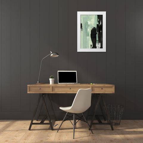 Tonal Energy  White Modern Wood Framed Art Print by Cartissi