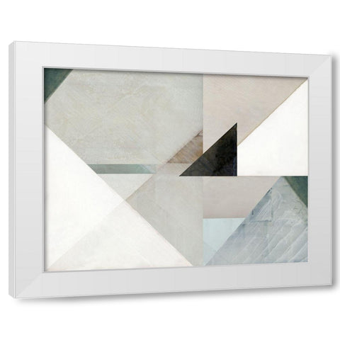 Crackelure II White Modern Wood Framed Art Print by Cartissi