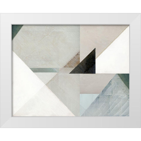 Crackelure II White Modern Wood Framed Art Print by Cartissi