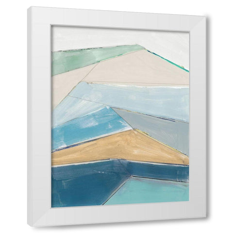 Sailors Cliffs I  White Modern Wood Framed Art Print by Cartissi
