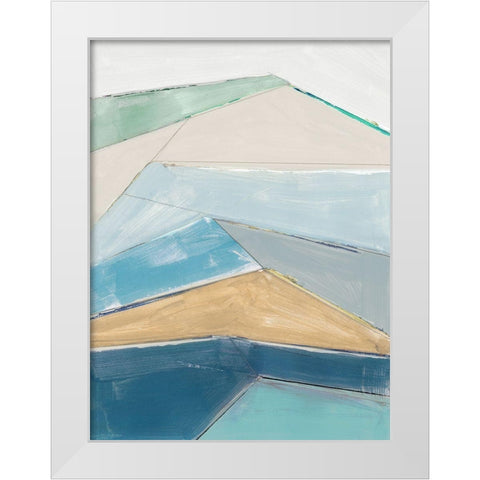 Sailors Cliffs I  White Modern Wood Framed Art Print by Cartissi