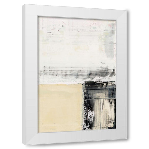 Block Standing I  White Modern Wood Framed Art Print by Cartissi