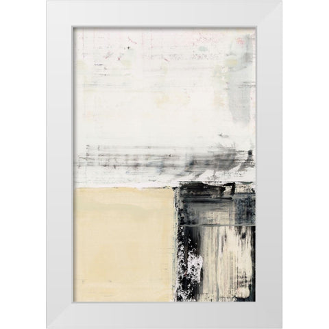 Block Standing I  White Modern Wood Framed Art Print by Cartissi