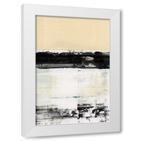 Block Standing II White Modern Wood Framed Art Print by Cartissi