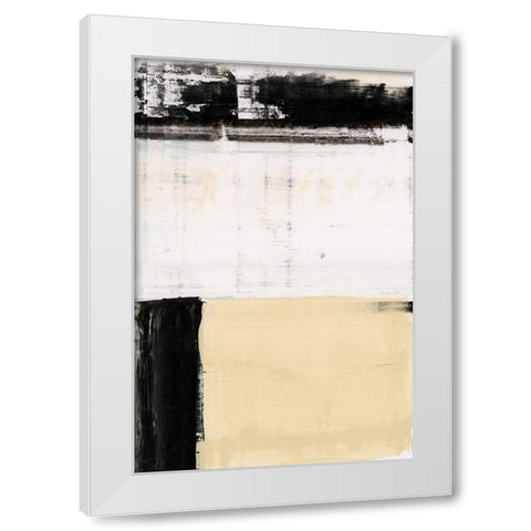 Block Standing III White Modern Wood Framed Art Print by Cartissi