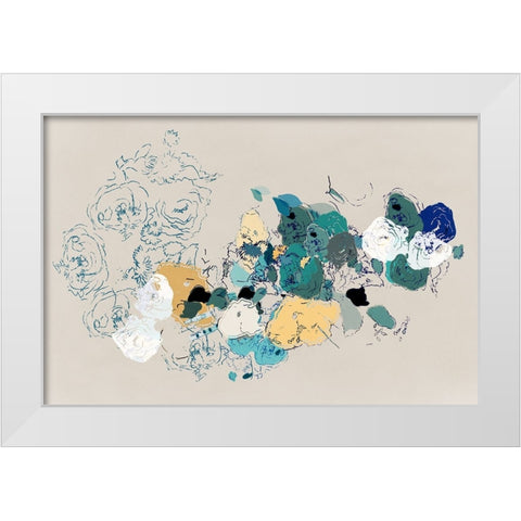 Dried Bouquet Haven II White Modern Wood Framed Art Print by Cartissi