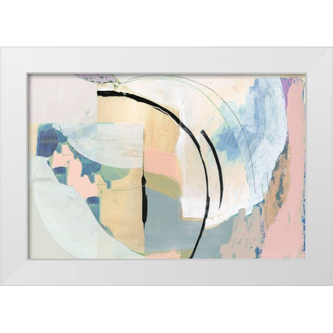 Californa Love II White Modern Wood Framed Art Print by Cartissi