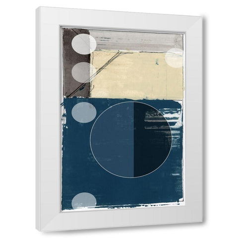 Bluff Block I  White Modern Wood Framed Art Print by cartissi