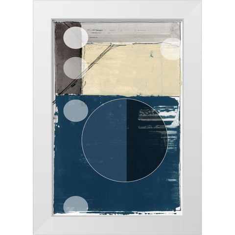 Bluff Block I  White Modern Wood Framed Art Print by cartissi