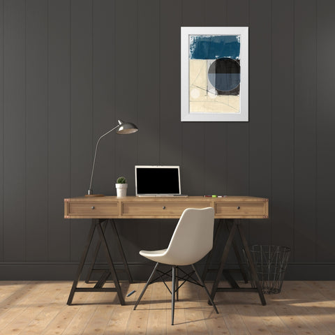 Bluff Block III White Modern Wood Framed Art Print by cartissi