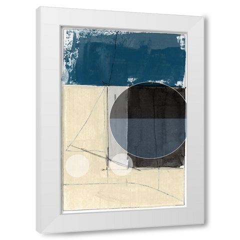 Bluff Block III White Modern Wood Framed Art Print by cartissi