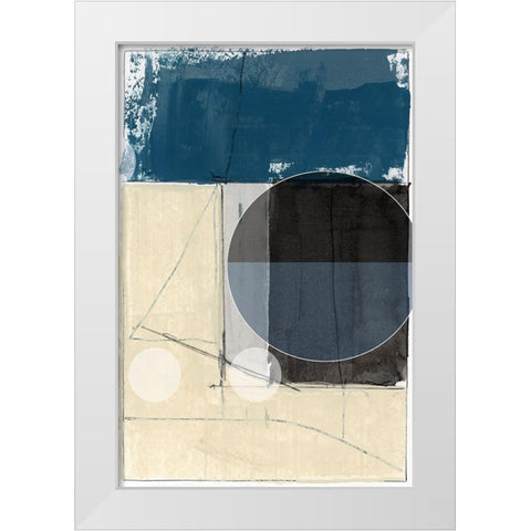 Bluff Block III White Modern Wood Framed Art Print by cartissi