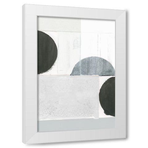 Shape Parade III White Modern Wood Framed Art Print by Cartissi