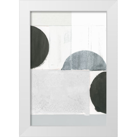Shape Parade III White Modern Wood Framed Art Print by Cartissi