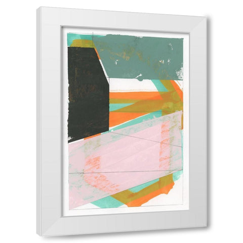 Gentle Geo I  White Modern Wood Framed Art Print by Cartissi