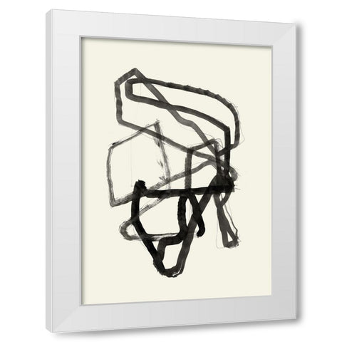 Conte I  White Modern Wood Framed Art Print by Cartissi