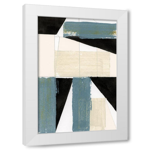 Monochrome Emblem II  White Modern Wood Framed Art Print by Cartissi