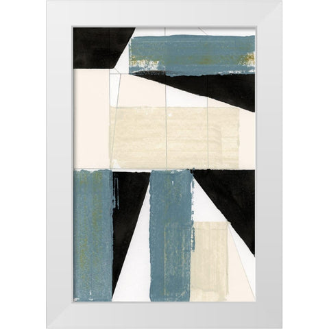 Monochrome Emblem II  White Modern Wood Framed Art Print by Cartissi