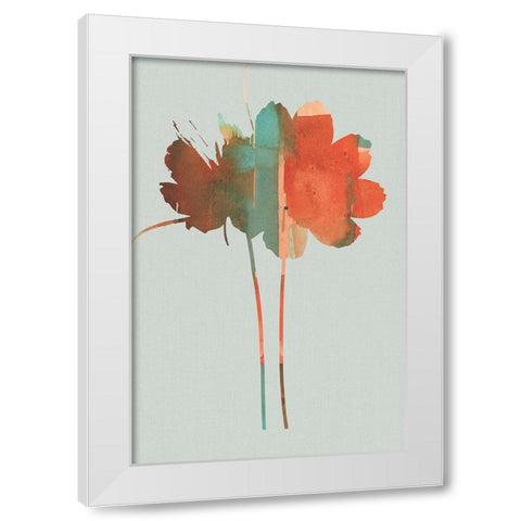 Pastel Union I White Modern Wood Framed Art Print by Cartissi