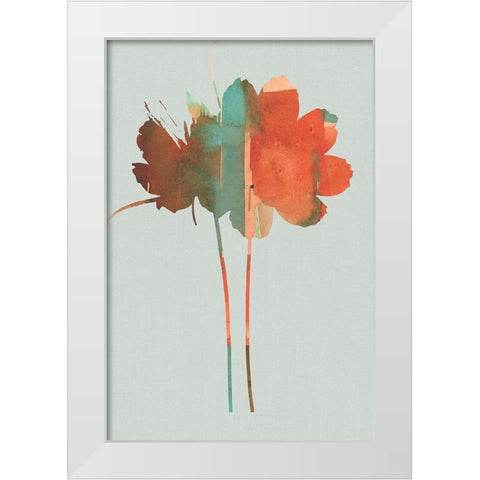 Pastel Union I White Modern Wood Framed Art Print by Cartissi