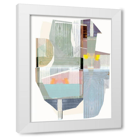 Bright Romance I White Modern Wood Framed Art Print by Cartissi