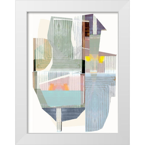 Bright Romance I White Modern Wood Framed Art Print by Cartissi