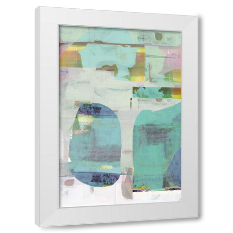 Electric Love II White Modern Wood Framed Art Print by Cartissi