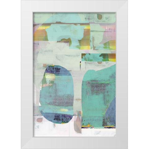 Electric Love II White Modern Wood Framed Art Print by Cartissi