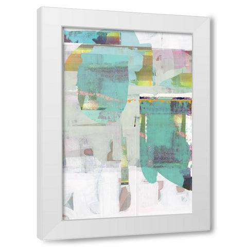Electric Love III White Modern Wood Framed Art Print by Cartissi