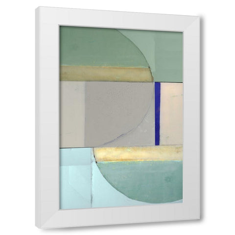 Signals I White Modern Wood Framed Art Print by Cartissi