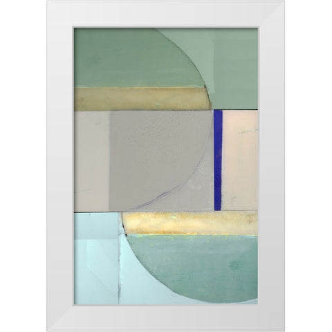 Signals I White Modern Wood Framed Art Print by Cartissi