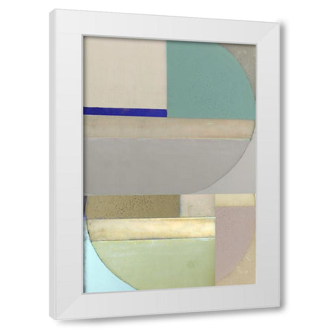 Signals II White Modern Wood Framed Art Print by Cartissi