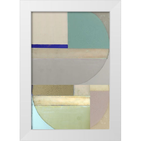 Signals II White Modern Wood Framed Art Print by Cartissi