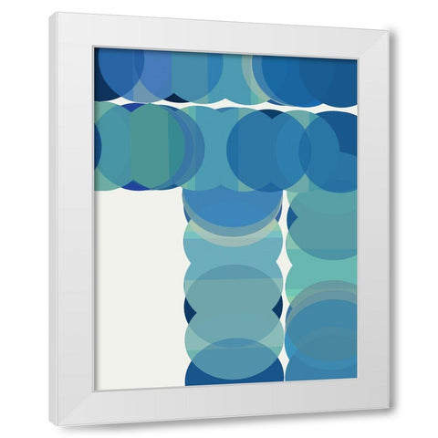 Repeat Dot Repeat II White Modern Wood Framed Art Print by Cartissi